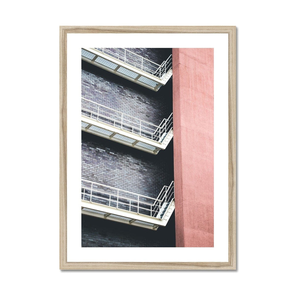 SeekandRamble Framed 12"x16" (30.48x40.64cm) / Natural Frame The Way Out Architecture Abstract Framed Print