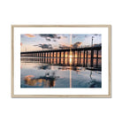 Seek & Ramble Framed A4 Landscape / Natural Frame Urungan Pier Sunrise Framed & Mounted Print