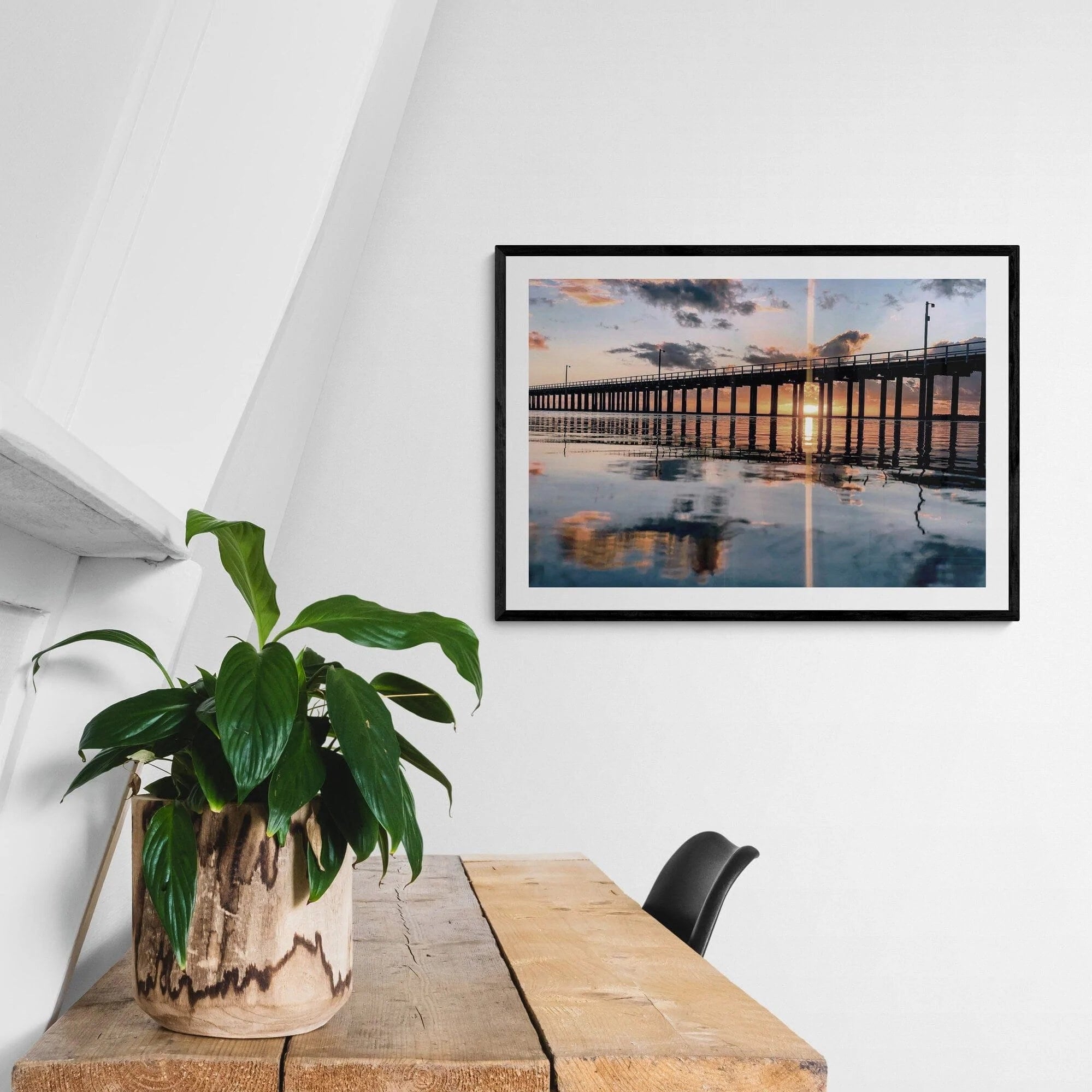 Seek & Ramble Framed Urungan Pier Sunrise Framed & Mounted Print
