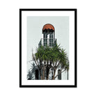 Adam Davies Framed A4 Portrait / Black Frame Villa Balcony Framed & Mounted Print