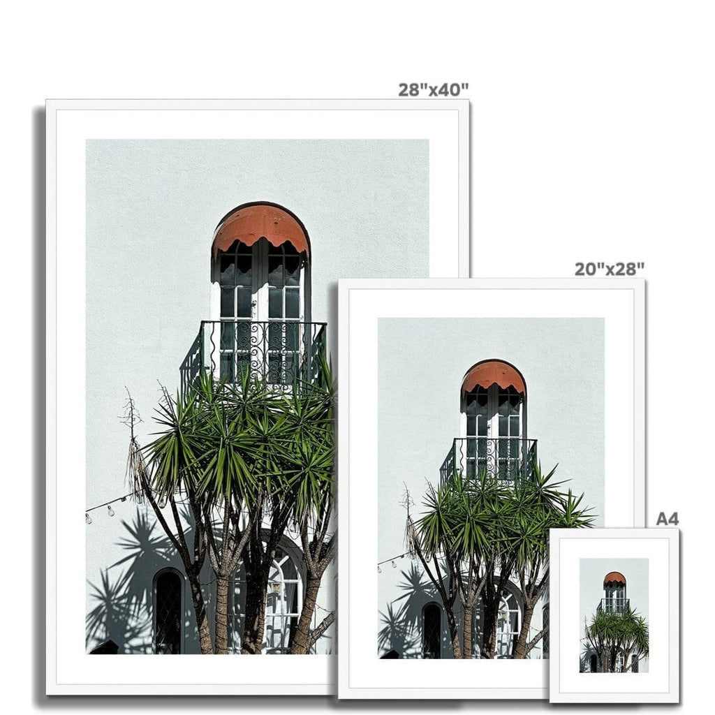 SeekandRamble Framed Villa Balcony Framed & Mounted Print