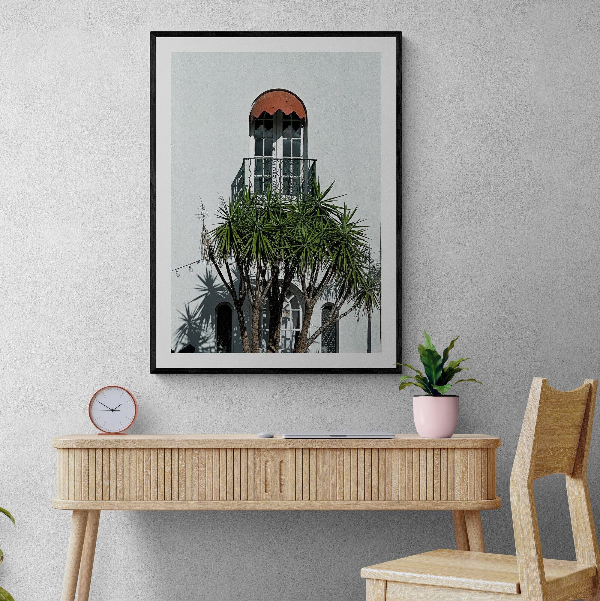 Adam Davies Framed Villa Balcony Framed & Mounted Print