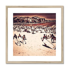Seek & Ramble Framed 12"x12" (30.48x30.48cm) / Natural Frame Vintage Style Bondi Lifesavers Framed & Mounted Print