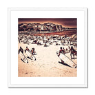 Seek & Ramble Framed 12"x12" (30.48x30.48cm) / White Frame Vintage Style Bondi Lifesavers Framed & Mounted Print