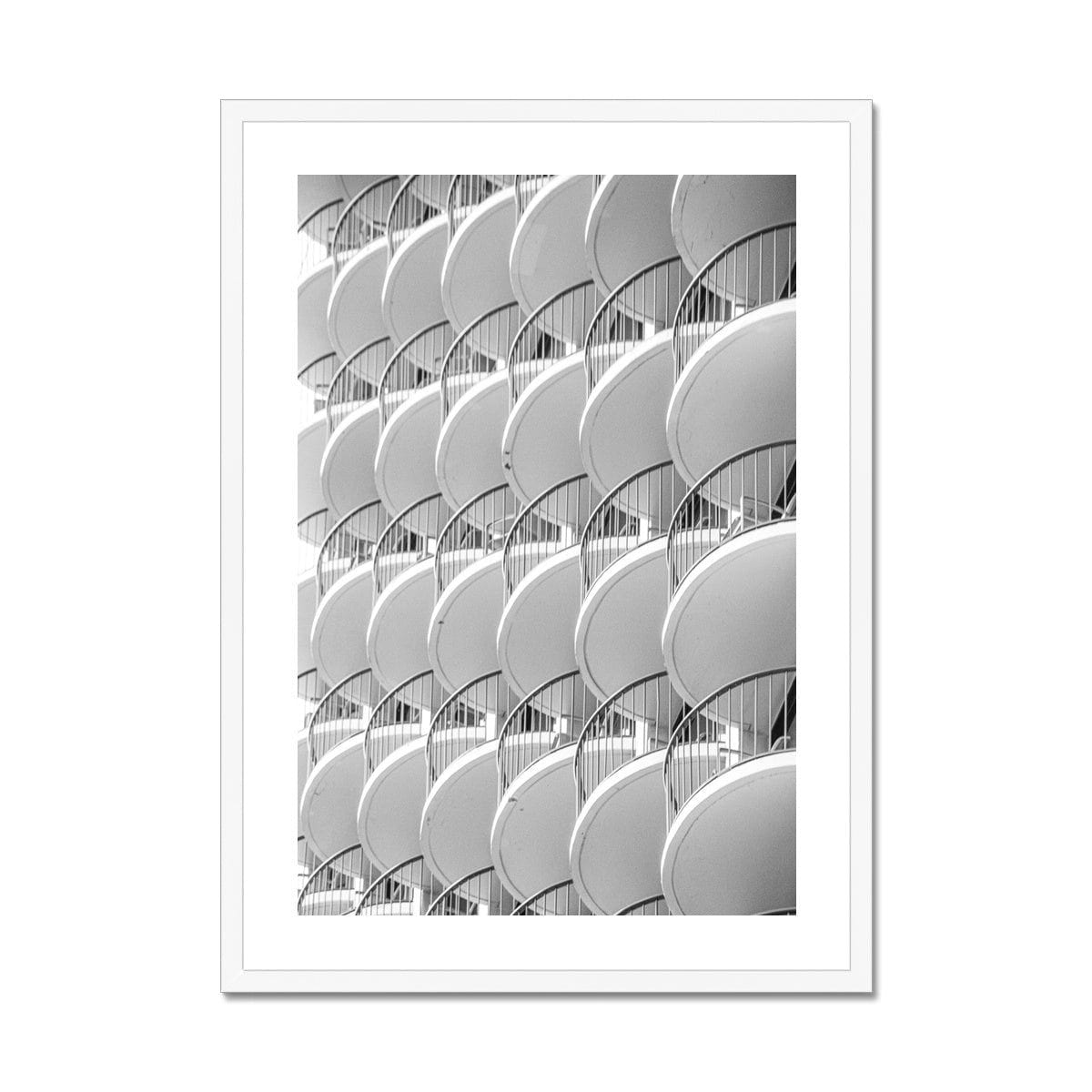 Seek & Ramble Framed A4 Portrait / White Frame Waikiki Balcony #3 Framed Print
