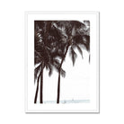 Seek & Ramble Framed A4 Portrait / White Frame Waikiki Palm Trees Framed & Mounted Print