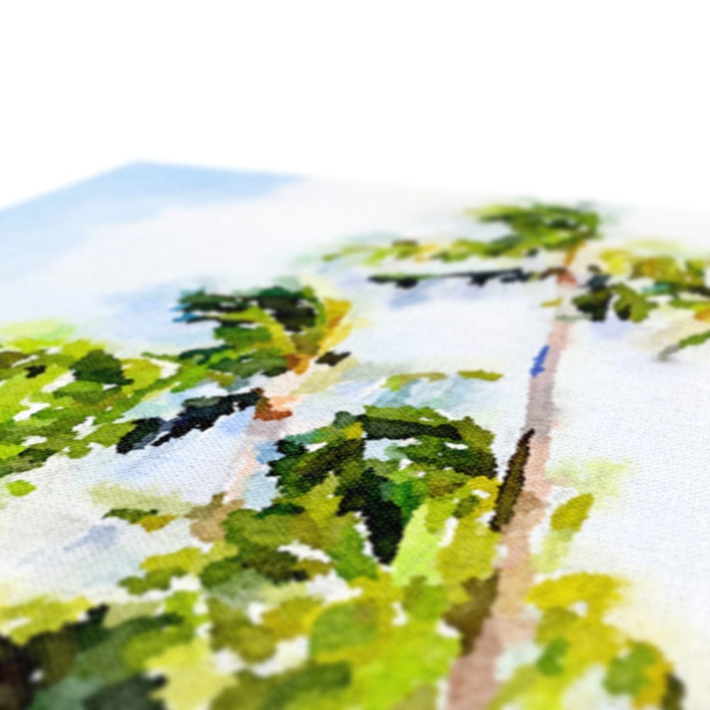 SeekandRamble Canvas Watercolour Palm Trees Eco Canvas