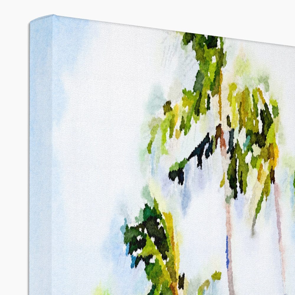 Seek & Ramble Canvas Watercolour Palm Trees Eco Canvas