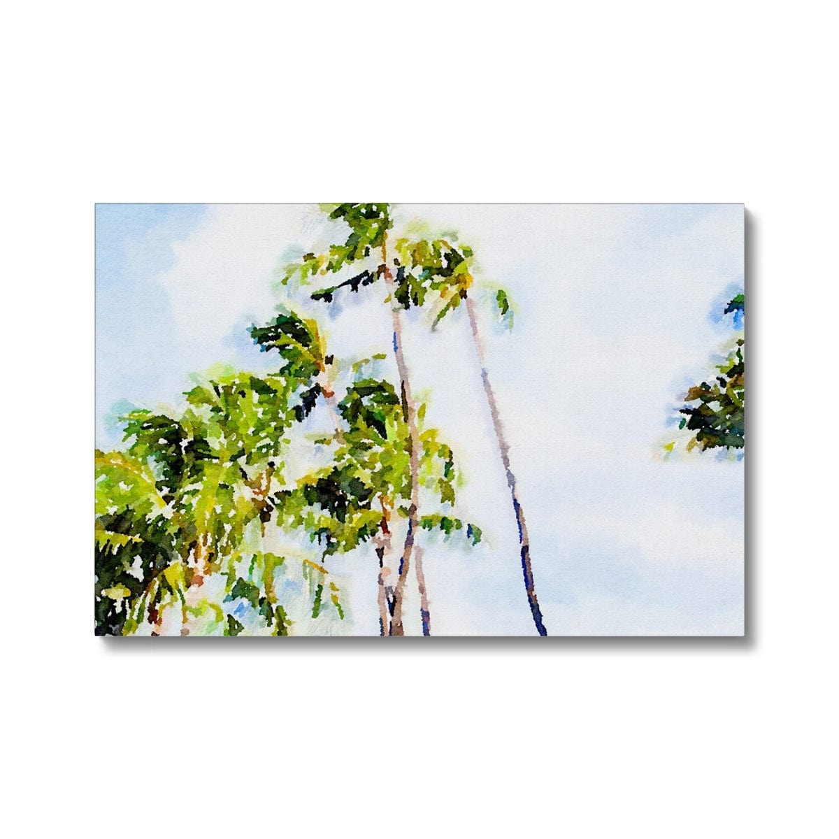 Seek & Ramble Canvas Watercolour Palm Trees Eco Canvas