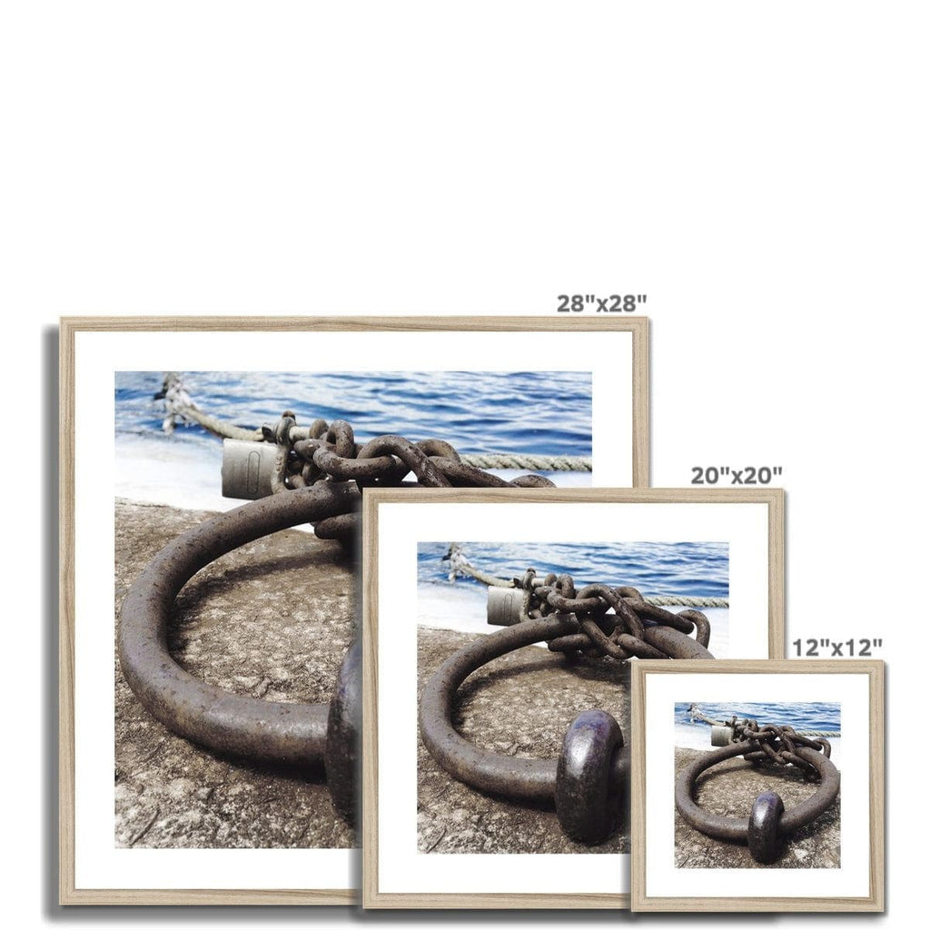 SeekandRamble Framed Wharf Docking Ring  Framed & Mounted Print